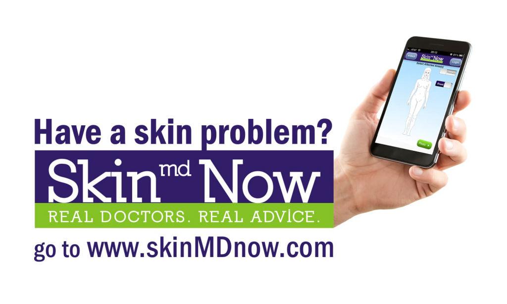 Skin md Now desktop application showing patient consultation interface